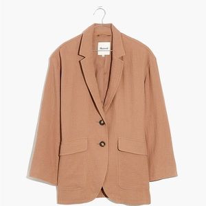 Madewell | Cotton-Linen Relaxed Larsen Blazer